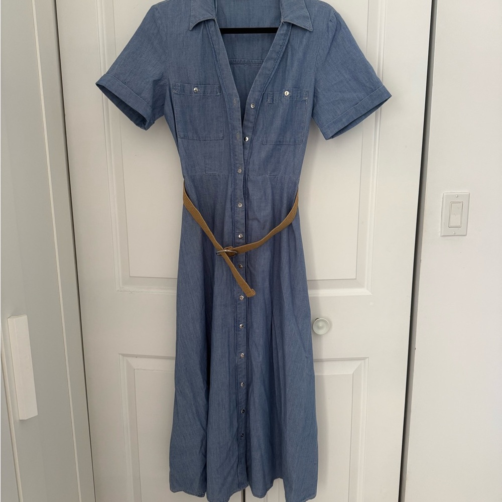 Blue Denim Shirt Dress